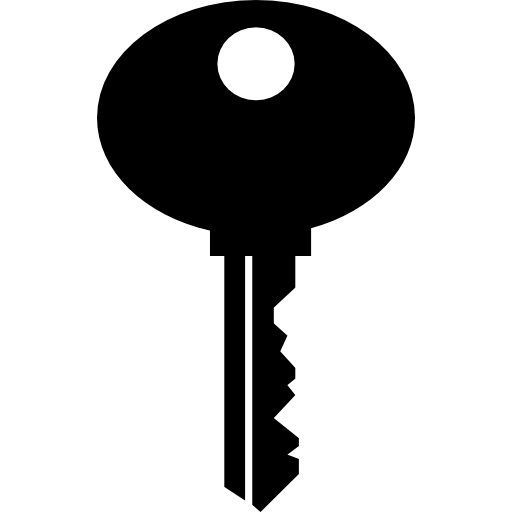Key black tool shape